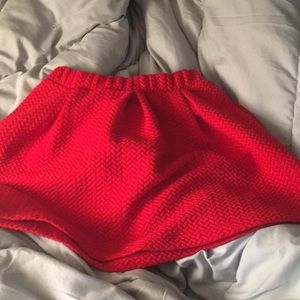 Red skirt